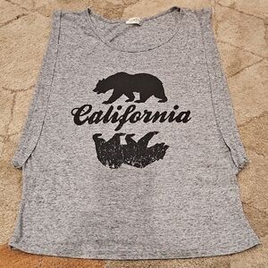 Mary Jane California Bear Tee Crop Relaxed